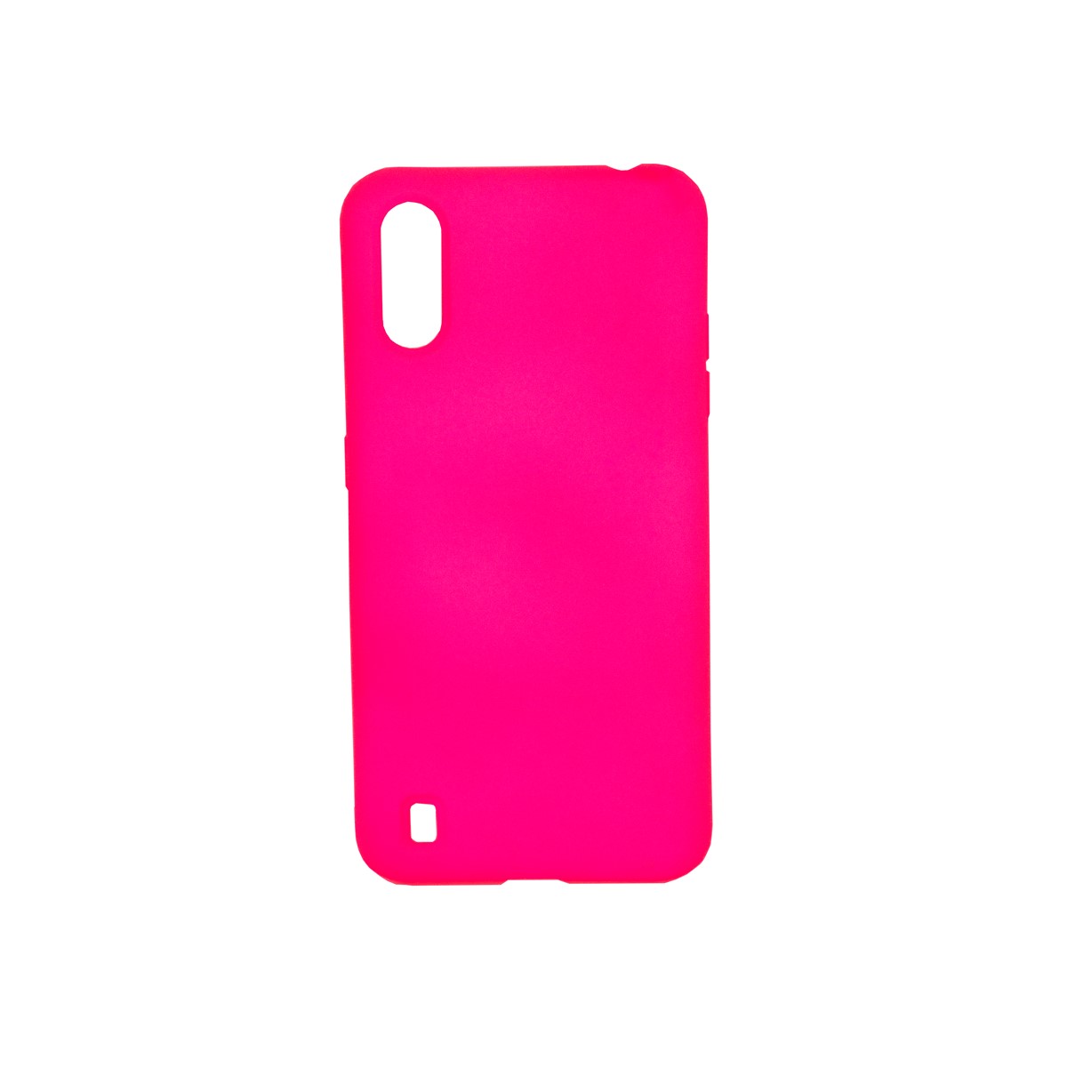 Protectores para celular  para Samsung  A01 Funda de silicona con felpa Fucsia